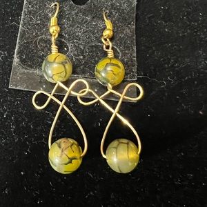 New handmade twisted wire earrings.
